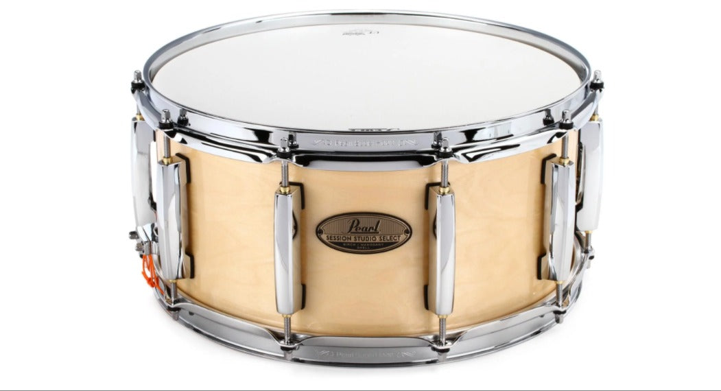 Pearl STS1465S/C112 Session Studio Select 6.5x14" Snare Drum in Natural Birch *IN STOCK* (SAVE OVER $100 AT CHECKOUT!)